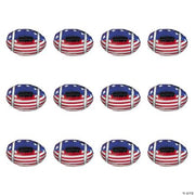 Vinyl Stars & Stripes Footballs - 12 Pieces