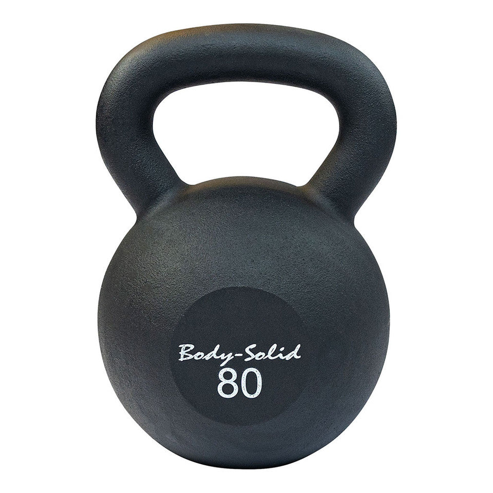 Cast Iron Powder Coated Black Kettle Bell 80Lb