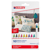 edding 4600 Textile Pen - Set of 10 - Fun