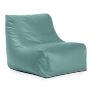 Jaxx Ponce Nautical Edition - Casual Bean Bag Seating for Boat, Yacht & Watersports - Marine Vinyl Waterfall Blue