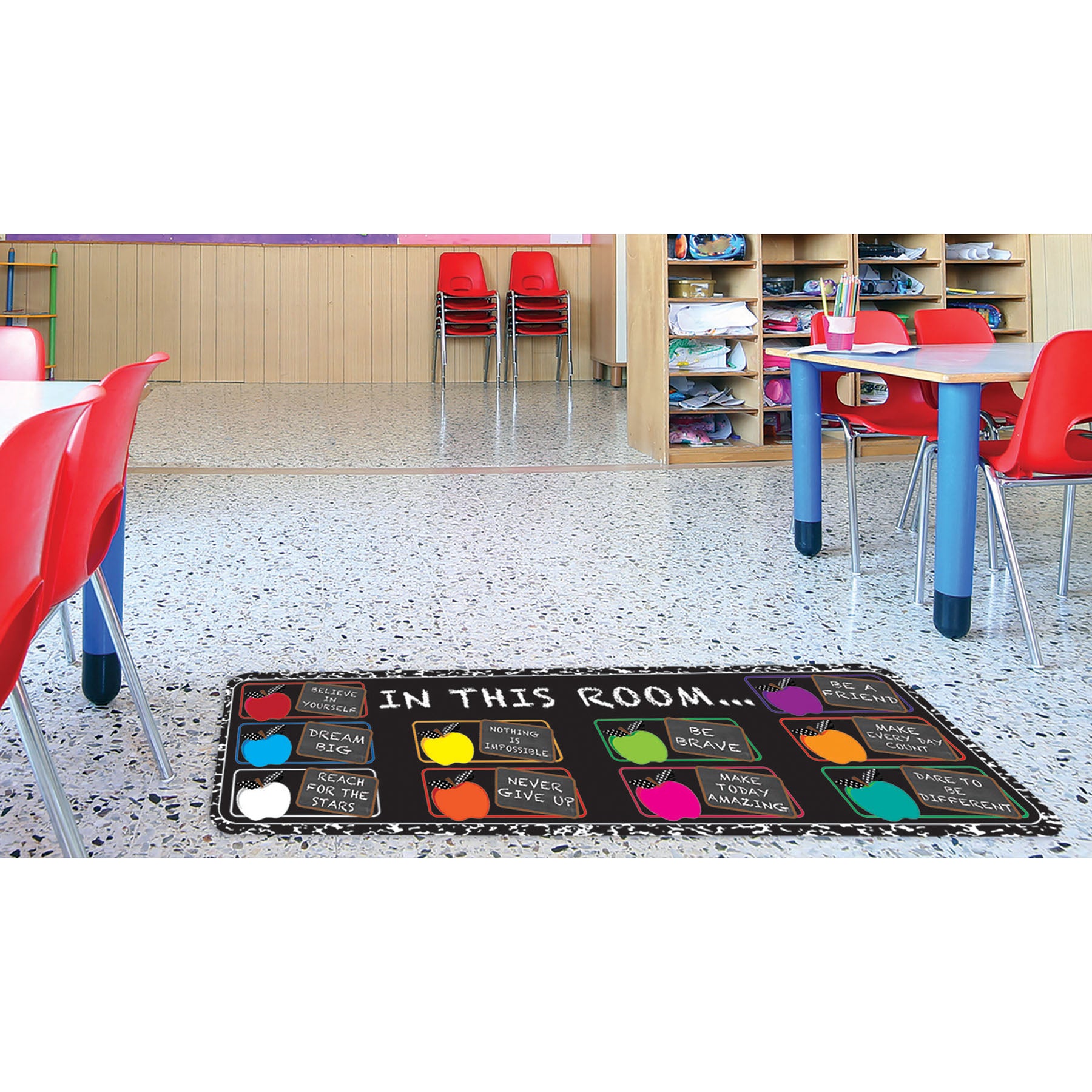 The Original Fun Mat™, Mat Runner, 15.5" x 47", In this Room Positive Sayings