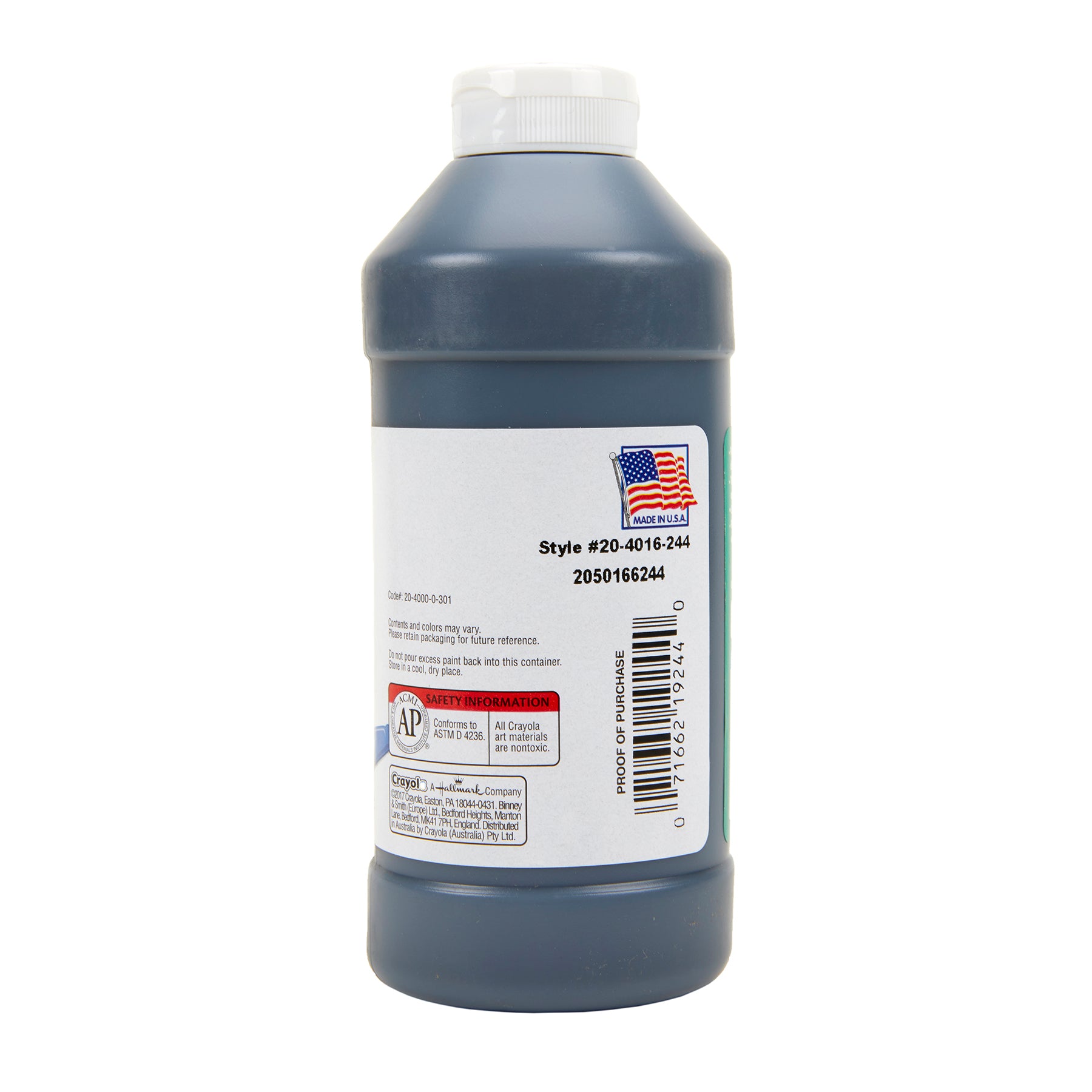 Portfolio Series Acrylic Paint, 16 oz., Ivory Black