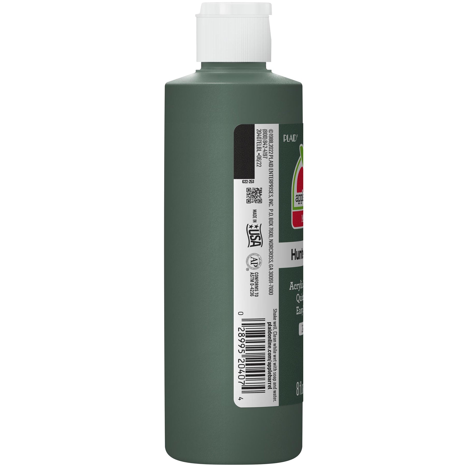 Acrylic Paint Matte, 8oz., Hunter Green