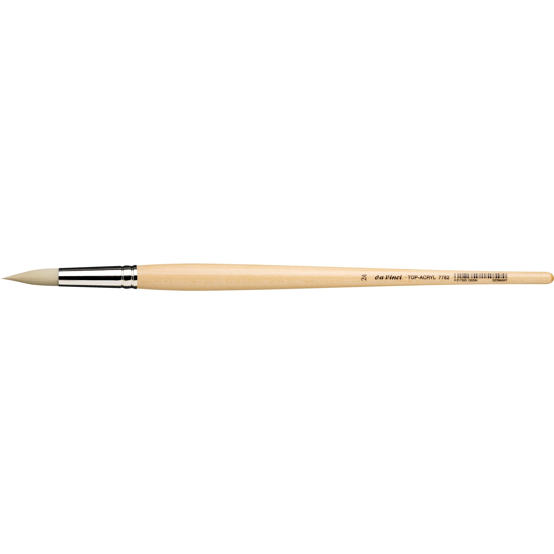 TOP-ACRYL White Brush, Synthetic, Acrylic & Oil, Round, Series 7782, Size 24