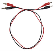 Connector Cord 36" length Alligator/Alligator Insulated Wire. One each red and black - 36 inch.