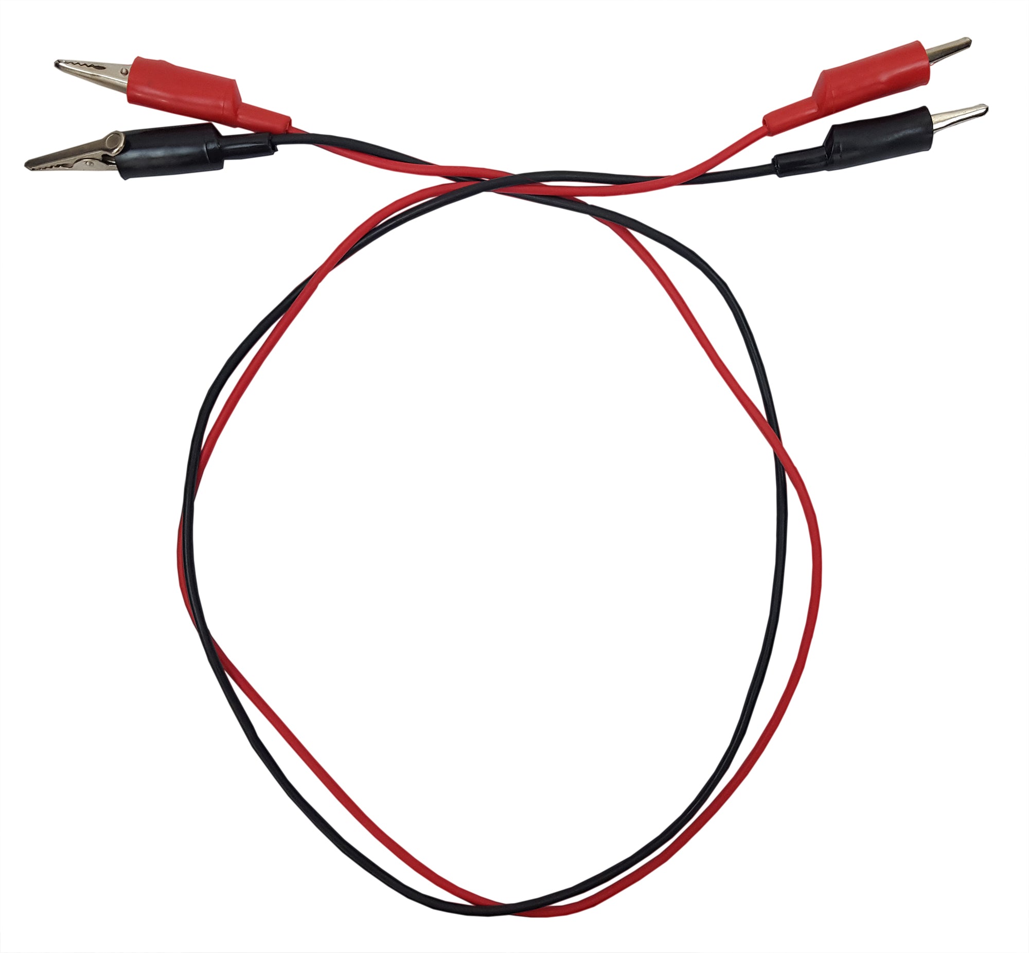 Connector Cord 36" length Alligator/Alligator Insulated Wire. One each red and black - 36 inch.