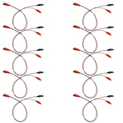 Connector Cord, 36", Alligator to Alligator, Red and Black, Pack of 10 Pairs