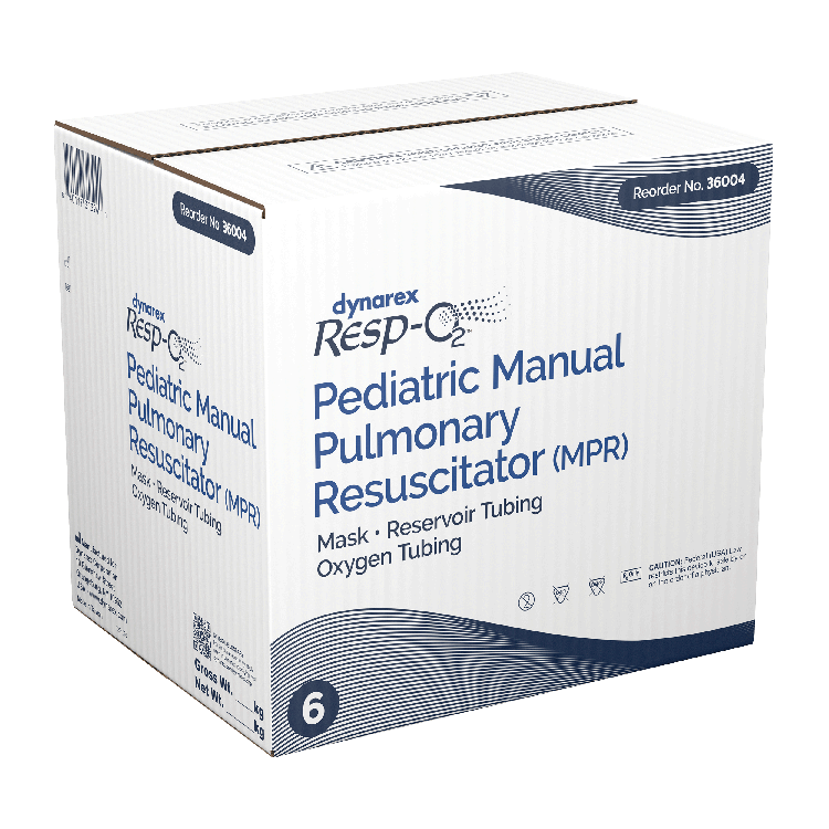 Manual Pulmonary Resuscitator (MPR) Mask, Reservoir Tubing, Oxygen Tubing, Pediatric, 6 Quantity per Case