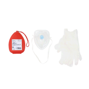 CPR Rescue Mask Kit w/ One-Way Valve, Barrier Filter and Pai, Kit with Gloves25 pcs per Case