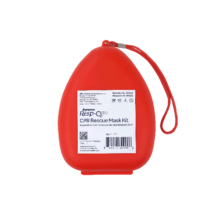 CPR Rescue Mask Kit w/ One-Way Valve, Barrier Filter and Pai, Kit with Gloves25 pcs per Case