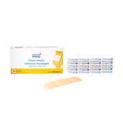 Sheer Plastic Adhesive Bandages - Sterile, 1" x 3" - 16 pcs per Box/100 Boxes per Case