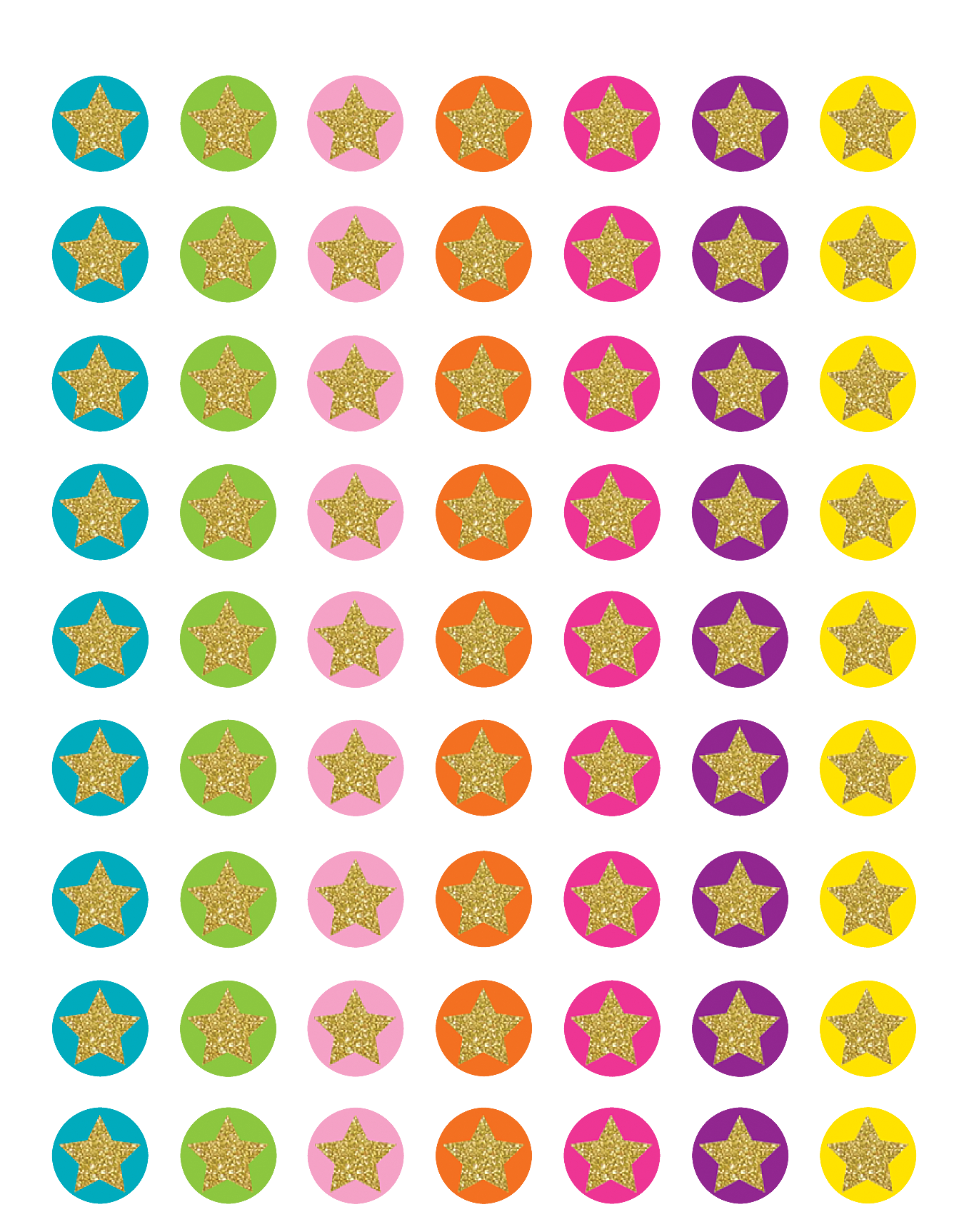 Confetti Stars Mini Stickers