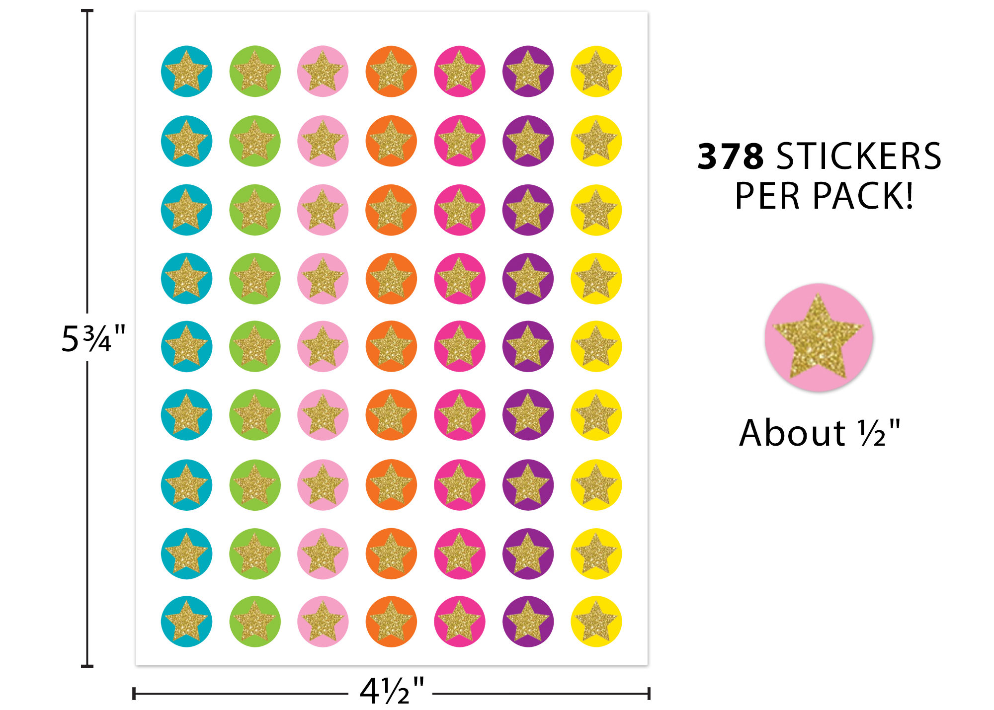 Confetti Stars Mini Stickers
