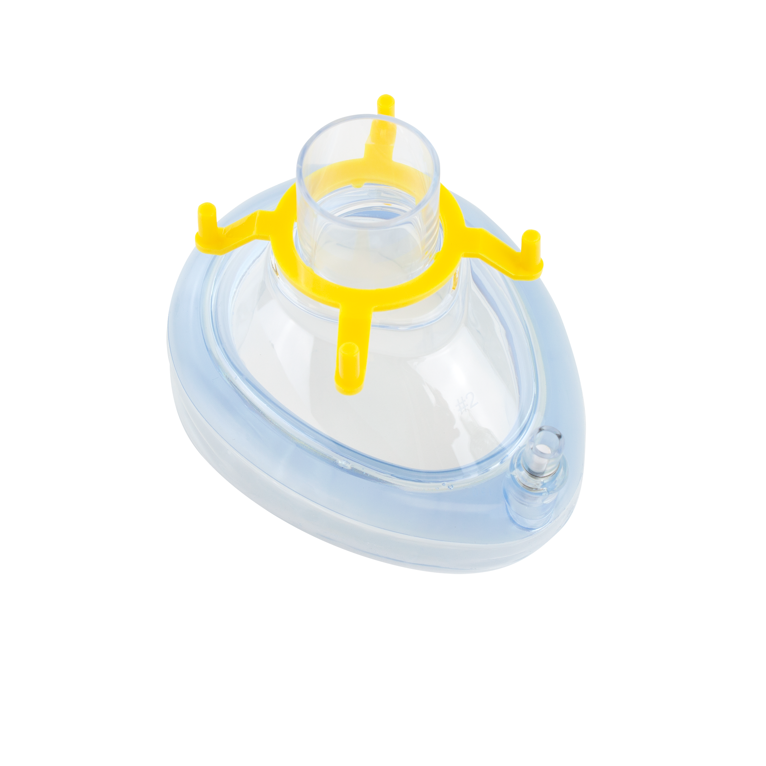 Air Cushion Mask Size with Valve #2 (Yellow Hook), Toddler, 20 Quantity per Case