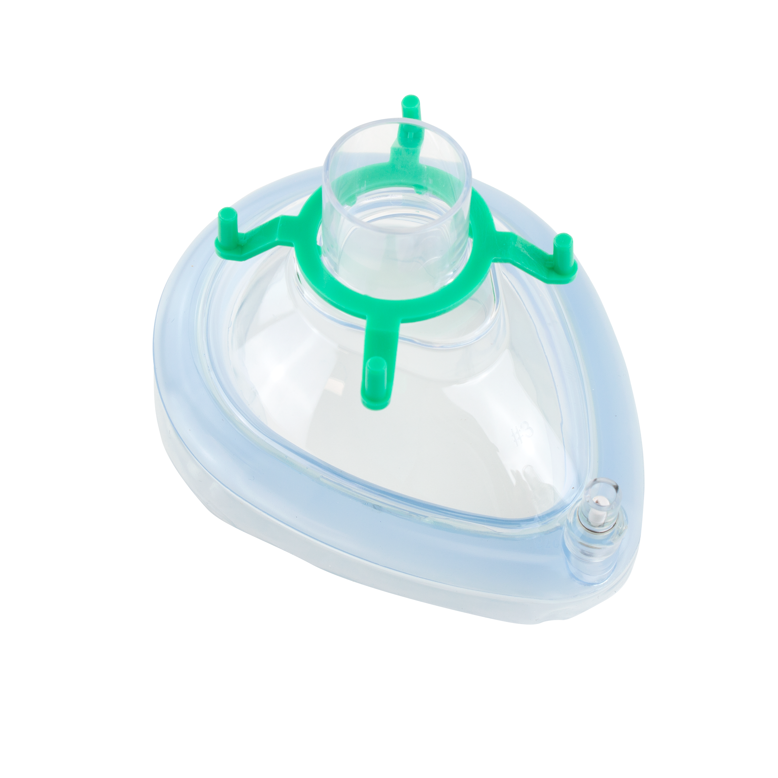 Air Cushion Mask Size with Valve #3 (Green Hook), Child/Small Adult, 20 Quantity per Case