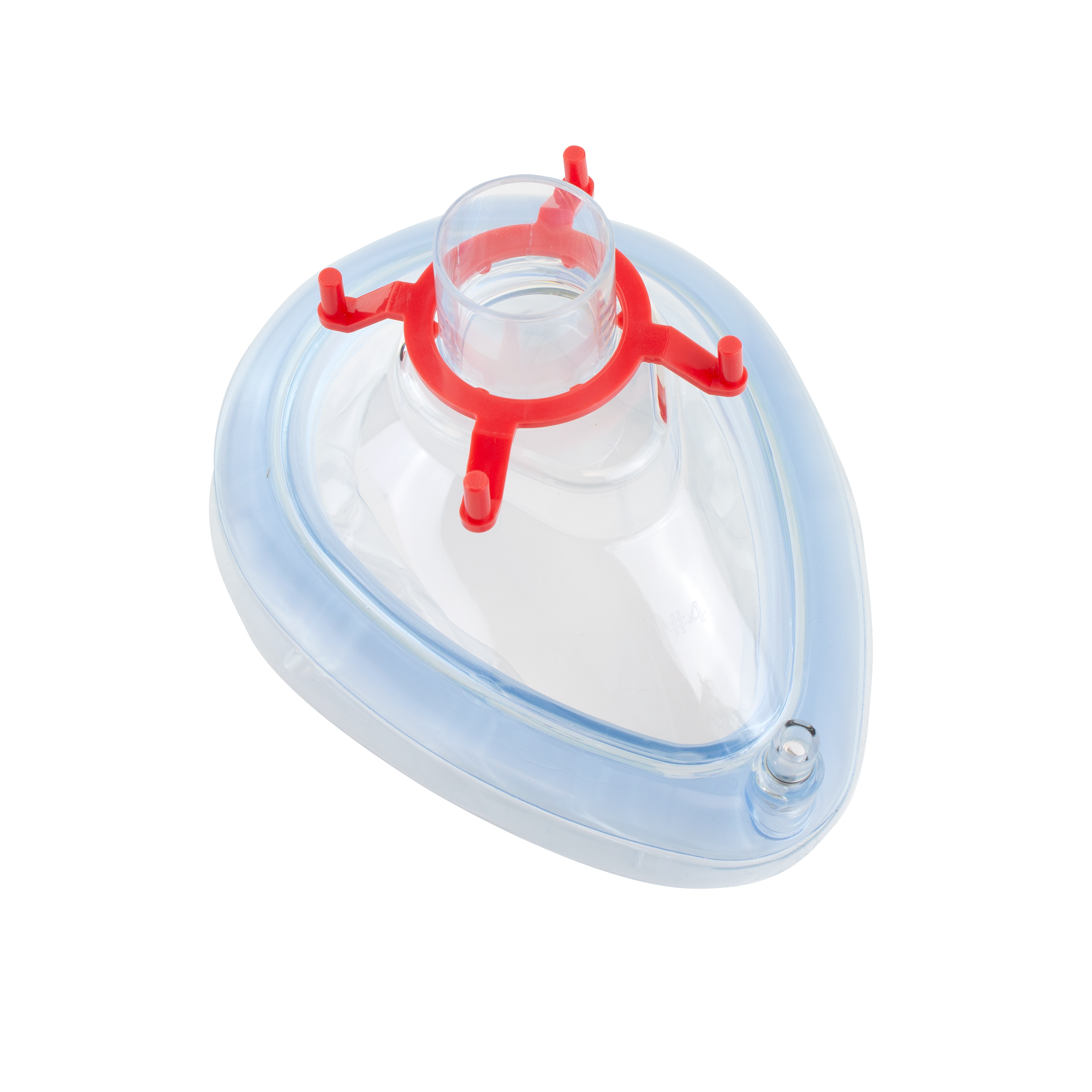 Air Cushion Mask Size with Valve #4 (Red Hook), Medium Adult, 20 Quantity per Case