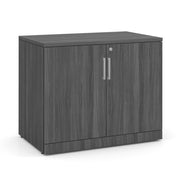 OfficeSource Laminate Storage Cabinet - Coastal Gray