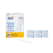 Butterfly Wound Closure - Sterile, 3/8" x 1 13/16" - 24 pcs per Box/50 Boxes per Case