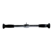 20" Chrome Straight Bar with Rubber Ergo Grips Revolving