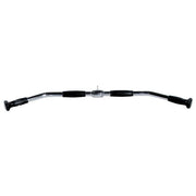 36" Chrome Lat Bar with Rubber Ergo Grips Revolving