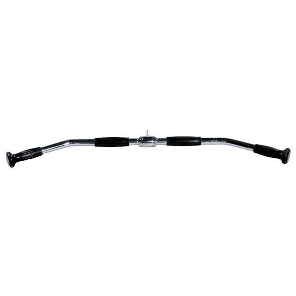 36" Chrome Lat Bar with Rubber Ergo Grips Revolving