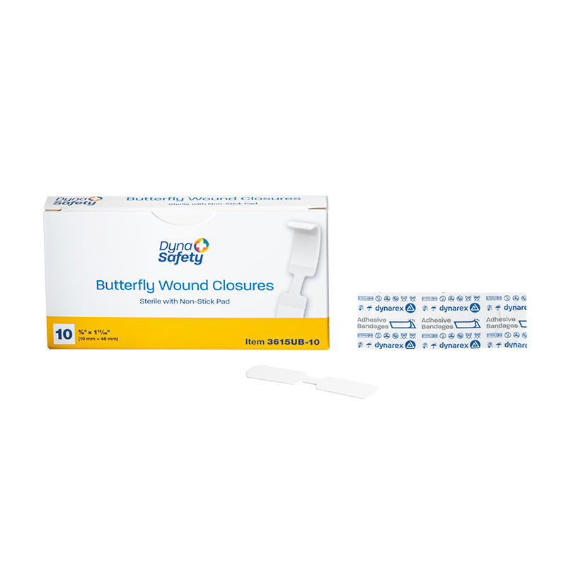 Butterfly Wound Closure - Sterile, 3/8" x 1 13/16" - 10 pcs per Box/24 Boxes per Case
