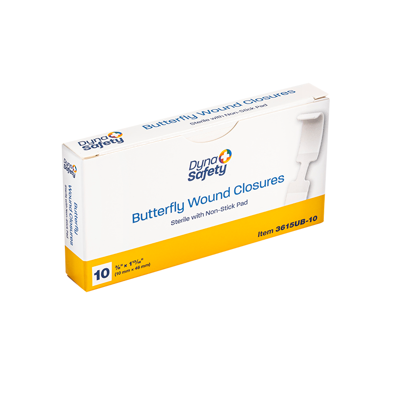Butterfly Wound Closure - Sterile, 3/8" x 1 13/16" - 10 pcs per Box/24 Boxes per Case