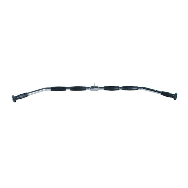 48" Chrome Lat Bar with Rubber Ergo Grips Revolving