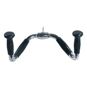 Multi-Exercise Chrome Bar with Rubber Ergo Grips Revolving