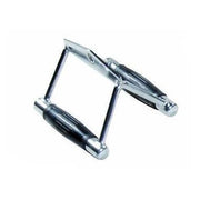 Seated Row/ Chinning Chrome Bar with Rubber Ergo Grips Revolving
