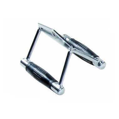 Seated Row/ Chinning Chrome Bar with Rubber Ergo Grips Revolving