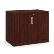 OfficeSource Laminate Storage Cabinet - Mahogany