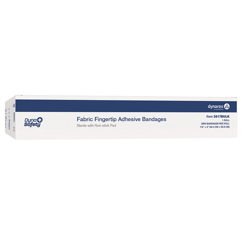 Flexible Fabric Adhesive Bandages - Sterile, 1 3/4" x 2" (Fingertip) - 2500 pcs per Roll