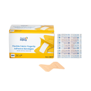 Adhesive Flexible Fabric Bandages Fingertip - Sterile, 1 3/4" x 2"- 100 pcs per Box/24 Boxes per Case