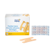 Flexible Fabric Adhesive Bandages - Sterile, 1 1/2" x 3" (Knuckle) - 100 pcs per Box/24 Boxes per Case
