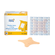 Adhesive Fabric Bandages Four Wing - Sterile, 3" x 3" - 50 pcs per Box/24 Boxes per Case