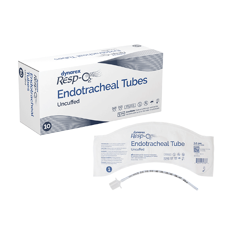 Endotracheal Tubes - Uncuffed, 3.0mm, 10 Quantity per Case