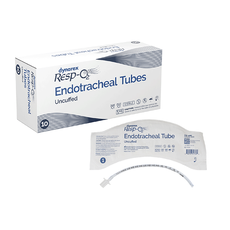 Endotracheal Tubes - Uncuffed, 4.5mm, 10 Quantity per Case