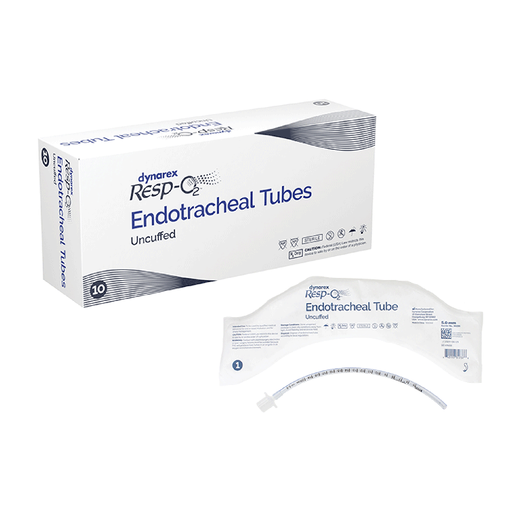 Endotracheal Tubes - Uncuffed, 5.0mm, 10 Quantity per Case