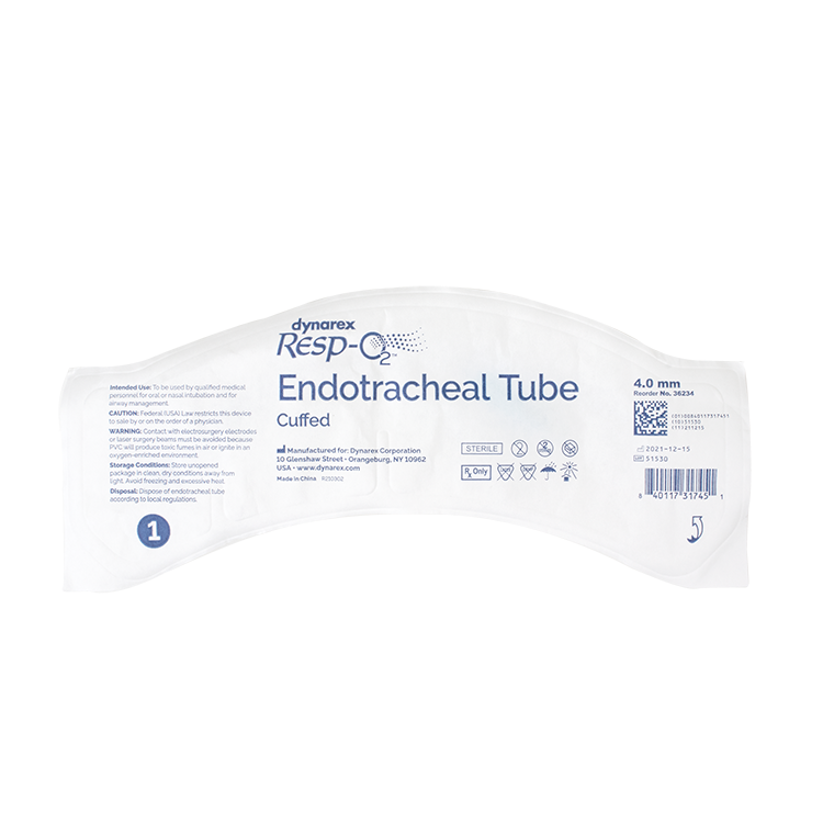 Endotracheal Tubes - Cuffed, 4.0mm, 10 Quantity per Case