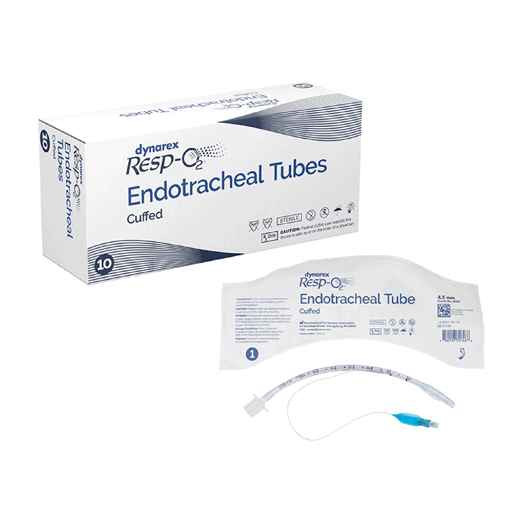 Endotracheal Tubes - Cuffed, 4.5mm, 10 Quantity per Case