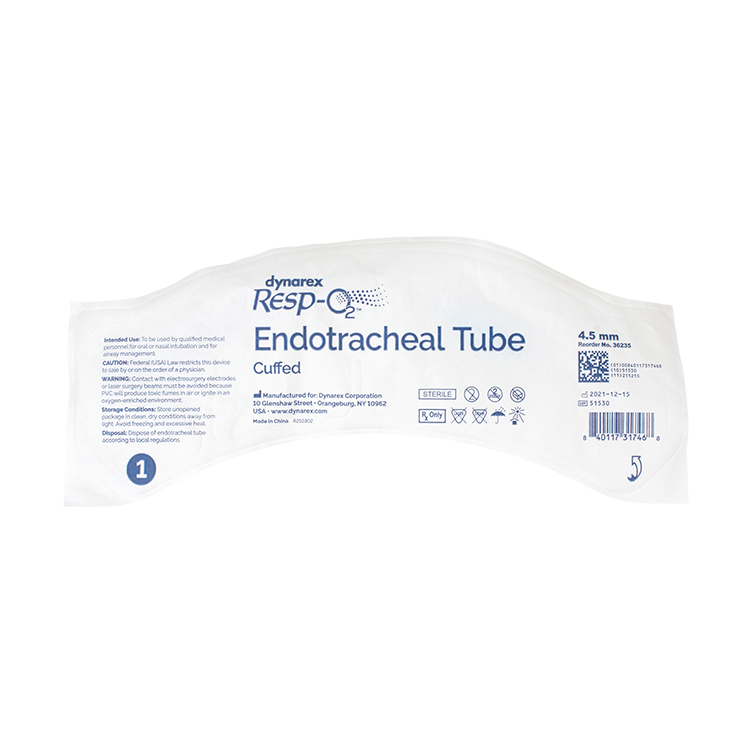 Endotracheal Tubes - Cuffed, 4.5mm, 10 Quantity per Case
