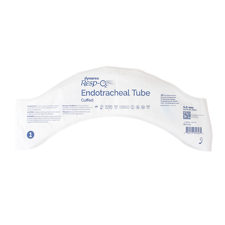 Endotracheal Tubes - Cuffed, 5.0mm, 10 Quantity per Case