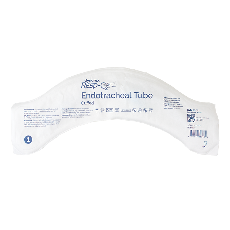Endotracheal Tubes - Cuffed, 5.5mm, 10 Quantity per Case