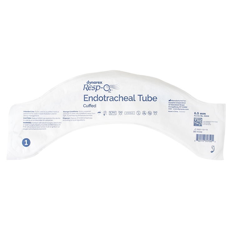 Endotracheal Tubes - Cuffed, 6.5mm, 10 Quantity per Case