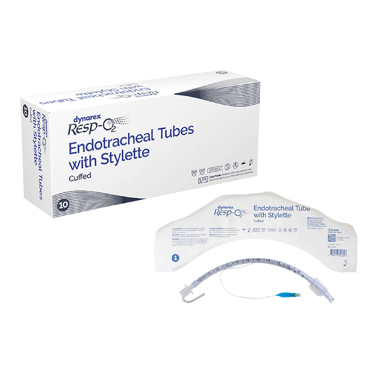 Endotracheal Tubes with Stylette - Cuffed, 7.0mm, 10 Quantity per Case