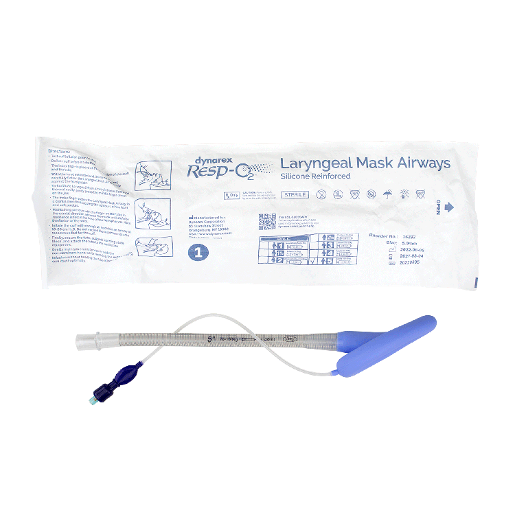 LMA (Laryngeal Mask Airway) - Silicone, Reinforced, 5.0mm - 5 per Case