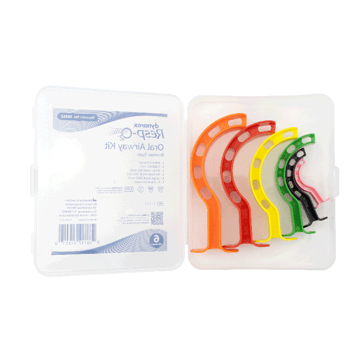 Oral Airways (Berman Type), Assorted - Kit of 6 per Case