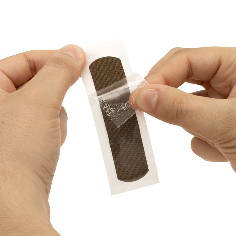 ColorFit Adhesive Fabric Bandages - Dark Brown, 3/4" x 3" - 1500 pcs per Box/12 Boxes per Case