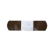 ColorFit Adhesive Fabric Bandages - Dark Brown, 3/4" x 3" - 1500 pcs per Box/12 Boxes per Case
